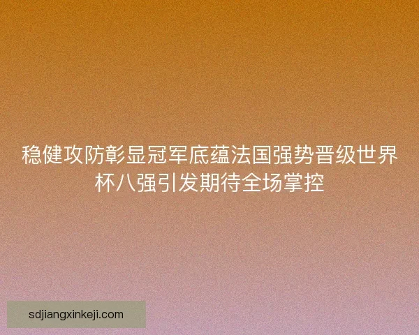 稳健攻防彰显冠军底蕴法国强势晋级世界杯八强引发期待全场掌控